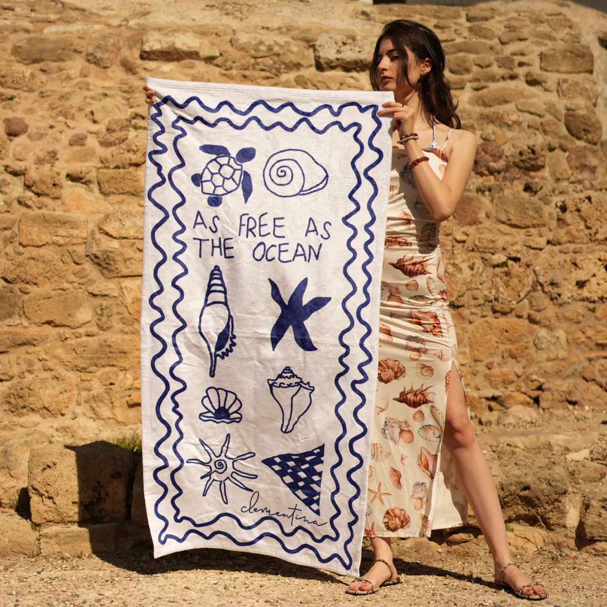 As Free As The Ocean Beach Blanket / Towel