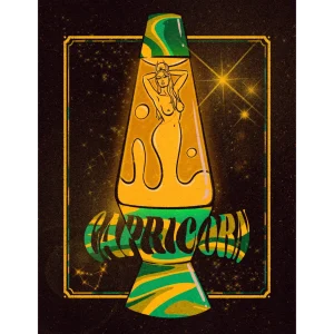Capricorn Lava Lamp Art Print