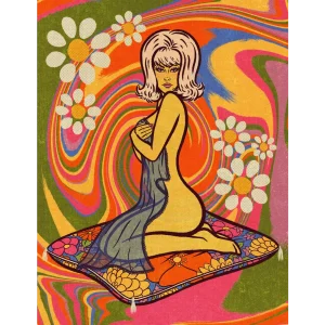 Groovy Babe Art Print