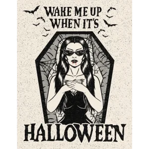 Wake Me Up When It's Halloween Art Print