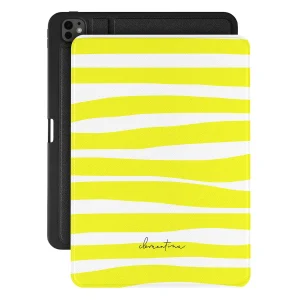 Yellow Stripes Apple iPad Case